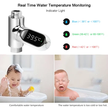 Kodu Vee Temperatuuri Jälgida, Dušš Intelligentne Temperatuuri LED-Ekraan Vee Voolu Genereerimine Baby Ujuma Hooldus