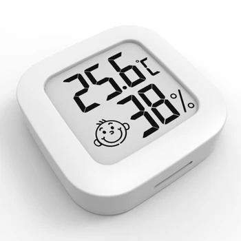 1TK Mini-Sise Termomeeter Digitaalne LCD Temperatuuri Andur Õhuniiskuse Mõõtja Termomeeter ilmajaamas-Baby Tuba Hygrometer Näidik