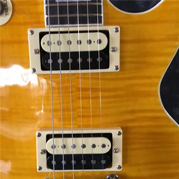 Top kvaliteet, kvaliteetne uus toode kandmise slash kitarr leek maple top, kollane kitarr keha electric guitar tasuta shipping