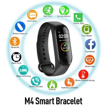 M4 Smart Watch Band Fitness Mehed Naised Smartwatch Vererõhk Pulsikella Fitness Sport Käevõru Vaadata Xiaomi