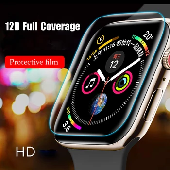 Screen Protector film Apple Vaata 5 4 44 mm 40mm iwatch seeria 5 4 3 2 1 42mm 38mm HD Slim Film watchband apple watch band 3