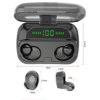 Alatour M5 Juhtmeta Kõrvaklapid 20000mAh power bank 5.0 Bluetooth Kõrvaklapid Sport LED digitaalne näidik-Peakomplekti Laadimine box