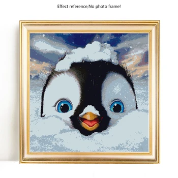 EverShine 5D Diamond Maali Loomade Täielik Komplekt Teemant Tikandid Cartoon Pingviin Diamond Mosaiik Beaded Seina Kaunistamiseks Kodu