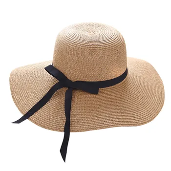 Lihtne Kokkupandav Lai Nokk Floppy Tüdrukud Straw Hat Päike Müts Beach Naiste Suvine Müts Uv Kaitseks Reisi ühise Põllumajanduspoliitika Lady ühise Põllumajanduspoliitika Naine #YJ