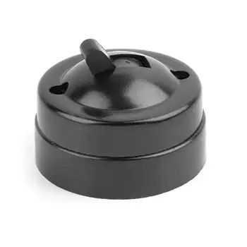 Retro Ühe-kontroll-Lüliti vanamoodne Ring Pinnale Paigaldatud Seina-Light Button Lüliti