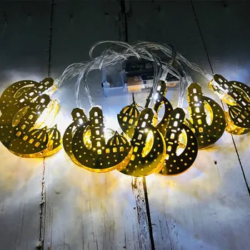 Kuu String LED Tuled Ramadan Led Valgus Siseruumides Aknas Puhkus Seina Kaunistamiseks Aku Pool Kodu Ornament Haldjas Luces