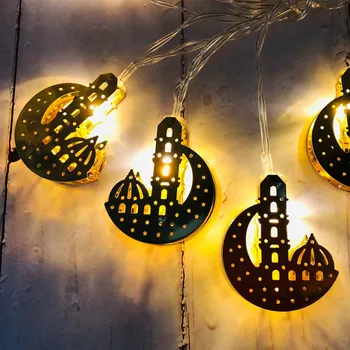 Kuu String LED Tuled Ramadan Led Valgus Siseruumides Aknas Puhkus Seina Kaunistamiseks Aku Pool Kodu Ornament Haldjas Luces
