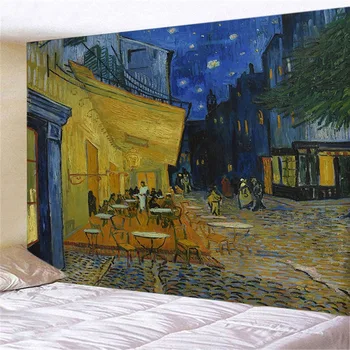 Geomeetria Kuulus Van Gogh Prindi Seina Riputamise jaoks, Magamistuba, Tuba, Hall, Seina Värvimine Vaip (95X73cm/150X100cm/150X130cm/200X150cm)