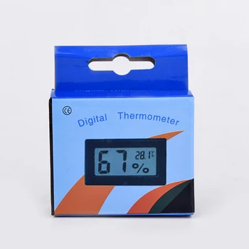 ChanFong Mini Must Digitaalne LCD ekraaniga Temperatuuri ja Õhuniiskuse Mõõtja Sise-Tuba Termomeeter Hygrometer Temperatuuri Andur Niiskus