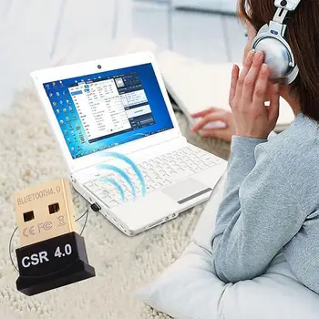 USB Bluetooth 4.0 Adapter, Saatja-Vastuvõtja Audio Bluetooth Dongle Wireless USB Adapter Arvuti ARVUTI Sülearvuti Hiir Uusim