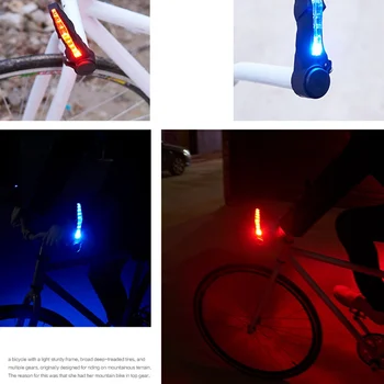 Ohutus Hoiatus Ohutus Hoiatus Jalgratta Valgus Jalgratta LED Esi-Taga Saba Taillight Kaasaskantav Jalgrattasõit Kerge Bike Tarvikud