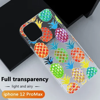 Puu-iPhone 12 Pro Juhul Ananassi Telefon Case For iPhone 12 11 Pro Max XR X XS Max 7 8 6 6S Pluss Pehme TPU Telefoni Kate Capa