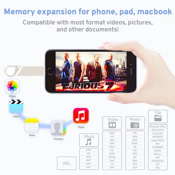Pendrive 128GB 256GB iPhone USB Flash Drive OTG 32GB 16G Pendrive 3.0 Kkel Usb Flash Drive 64GB For iPhone /Android/Tahvelarvuti