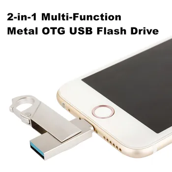 Pendrive 128GB 256GB iPhone USB Flash Drive OTG 32GB 16G Pendrive 3.0 Kkel Usb Flash Drive 64GB For iPhone /Android/Tahvelarvuti