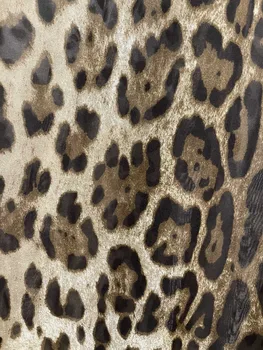 Silk 2021 Kevad-Suvine Naiste Särk Moe Raja Leopard Printida Siidist Särk kikilips Lahti Ja Mitmekülgne, Elegantne Tops