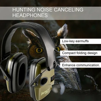 2021 Taktikaline Elektroonilise Shooting Earmuff Anti-müra Kõrvaklappide Heli Võimendamine kuulmiskaitsevahendite Peakomplekt Kokkupandav Hot Müük