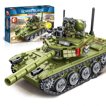 Raud-verine pealelaadimise 85 sõjaväe tank mudeli VT-4 main battle tank poiss DIY väikeste osakeste kokkupanek ehitusplokk mänguasi