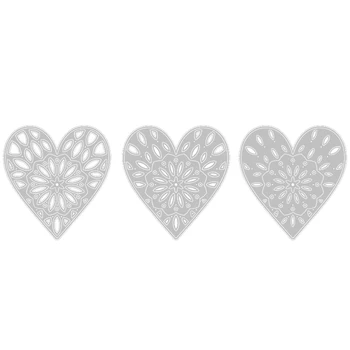 2020. aasta Uus Valentine Südame Muster Kihilisus Metalli Lõikamine Sureb DIY Reljeef Tegemise Kihiline Kaardi Paber Scrapbooking Nr Templid