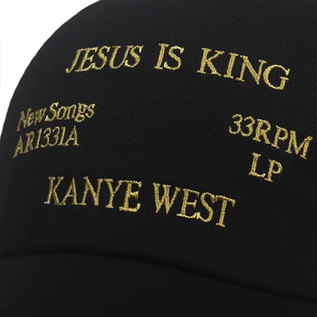 2019 Uus Kanye West Jeesus On Kuningas Album Baseball Caps Tikandid Isa Müts Unisex Naiste Mees Mütsid Viimane album Snapback mütsid