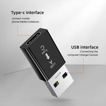 Tüüp-C USB 3.0 Adapter USB-C Emane USB 3.0 Mees Converter Tüüp C-Liides Laadimise Kõvaketta Mobiiltelefoni Tarvikud