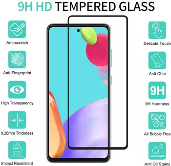 Karastatud klaasist screen protector, mis sobib Samsung Galaxy A52 kõrge kvaliteediga HD film mobiiltelefoni tarvikud