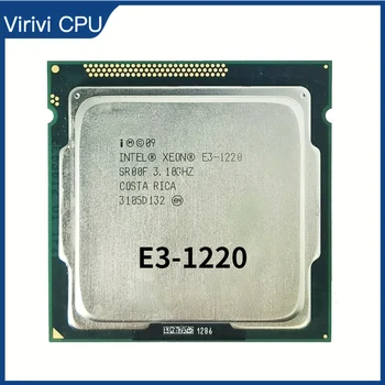 Intel Xeon E3-1220 E3 1220 3.1 GHz Quad-Core Quad-Lõng CPU Protsessor 8M 80W LGA-1155
