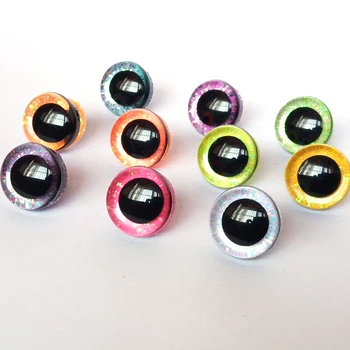 14-25mm Uue mänguasjade ohutuse silmad 3D nukk silmad + Jelly värvi kangas + pesumasin diy -, plüüš-nukk