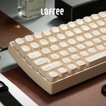 Uus Lofree touch 69/101 Juhtmeta bluetooth-klaviatuur Kolm režiimi punane telg mehaaniline Office mäng klaviatuur, hiir