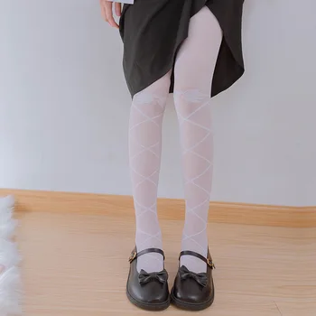 Põlve Vibu Jaapani Lolita Valged Sukad Naine Armas Pehme Tüdruk Õhuke Lolita sukkpüksid Sokid Sukkpüksid Naistele Plaadile De Mujer