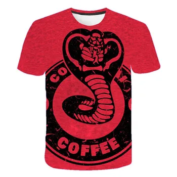 4-14T Mood Cobra Kai T-Särk Kids 3D Polüester Tshirt Särgid QualitySummer Top Tshirts Lühikeste Varrukatega Tees Must T-Särk 2021
