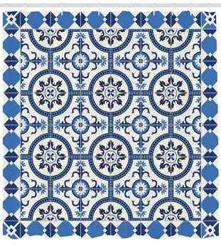 Maroko Dušš Kardin Oriental türgi Stiil on Inspireeritud Mosaiik Motiivid Classic Retro Disain Vannituba Kardinad Decor Komplekt