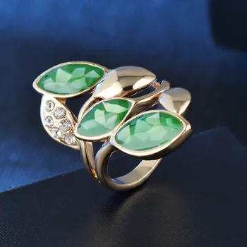 BIJOX LUGU mood 925 sterling hõbe ehted ringi koos lille kujuline emerald tsirkoon rõngad naiste pulm lubadus pool