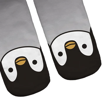 1pair Uus 3D Pingviin Loomade Trükitud sokk Meeste Uus Unisex Armas Väike toru Lõigatud Pahkluu Sokk Pehme Polüester sokk Vabaaja Charactor