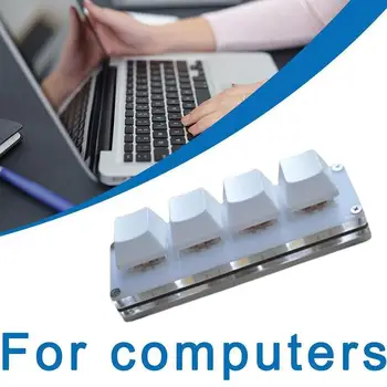 Custom Klaviatuuri Kaasaskantav Vastupidav 4-Sisestage USB-Mini Mehaaniline Programmeeritav Klaviatuur Kohandatud Makro Klaviatuuri Otsetee Mängude DIY E3S6