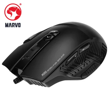 MARVO M355 Gaming Mouse , Mängude Optilise Sensoriga Hiired , 7 Värvid Backlight Arvuti Hiir