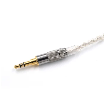 Uus MS Kõrvaklapid, Kaablid MMCX Liides hõbetatud Uuendada Juhe 3,5 mm Põimitud Kõrvaklappide Kaabli DIY Tasuta Shipping