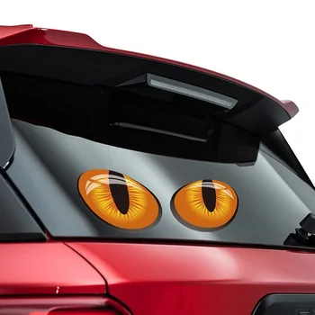 Auto Kleebis Naljakas Kassi Silmade Simulatsiooni Rearview Mirror Aken, Auto Kleebis 3D Auto Kleebised 2021 Uus Kuum müük