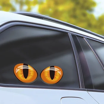 Auto Kleebis Naljakas Kassi Silmade Simulatsiooni Rearview Mirror Aken, Auto Kleebis 3D Auto Kleebised 2021 Uus Kuum müük