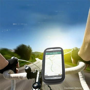 Veekindel Bike Telefoni Omanik Kott Juhul Jalgrattasõit Bike Mount Puutetundlik 6.3 tolline Mobiiltelefoni Stand Lenkstangi Kott Bike Tarvikud