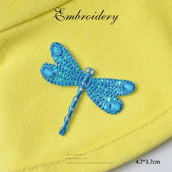 1 Töö dragonfly plaastrid riided kleidi tikandid moodustavad moerõivad väike DIY raud liblikas plaastrid