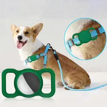 Uus Kaitsev Puhul Airtags Jälgimise Silikooni Puhul koer Pehme Anti-kahjum Apple Õhu Sildid Silikooni Puhul Katta Hangable