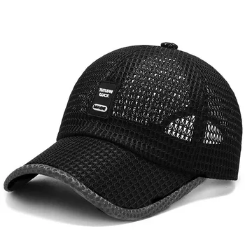 Suvel Unisex Meeste Kalapüük Baseball Caps Naiste Hingav Võrgusilma Snapback Mütsid Must Casual Väljas Sport Mütsid ühise Põllumajanduspoliitika Võre#p3