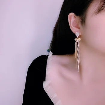 Punane Süda Fashion Korea Crystal Tilk Kõrvarõngad Naistele Tüdrukud Armas Ehted