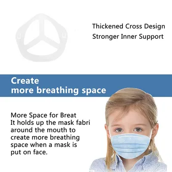3PC Lapsed Plastikust näomaskid Bracket Korduvkasutatavad 3D-Suu Mask Eraldi Seista Omanik Lapse Pestav Näo Mask Tugi
