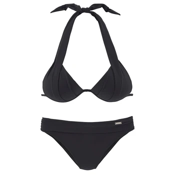 Seksikas Bikinis Päitsed Supelrõivad Naiste Bikiinid Seatud Kaks Tööd Push-Up Triangle Ujumistrikoo Tagasi Must Lips Sulgemise Suvel Bikinis S~XL