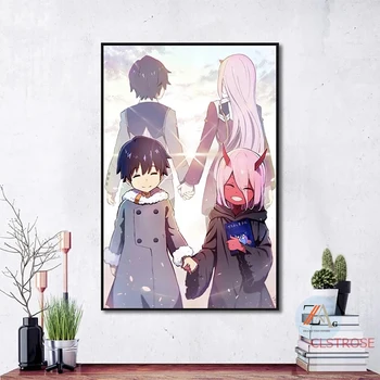 Kallis manga õlimaal plakatid ja pildid anime art plakatid seinamaaling pilte elutuba teenetemärgi maalid