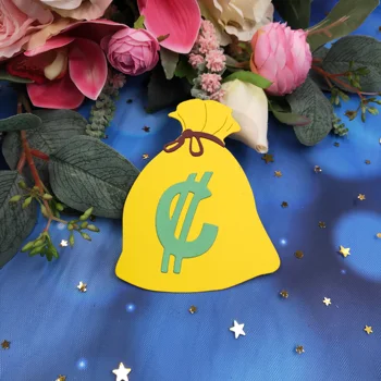 Moneybag metalli lõikamine sureb 2019 uus DIY külalisteraamatusse tempel õnnitluskaart kinkekaart dekoratiivne kunst ja käsitöö reljeef hallituse