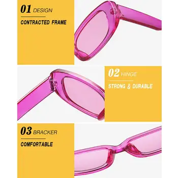 2021 Vintage Väike Ristkülik Päikeseprillid Luksus Brändi Disainer Square Klaasid Tooni Naine De Sol UV400 Naiste/Meeste