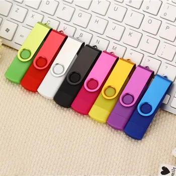 Värvikas Nutikas Telefon USB Flash Drive 32g Pen Drive 64g 128g pendrive 16g OTG väline ladustamine micro-usb Flash Drive mälupulk