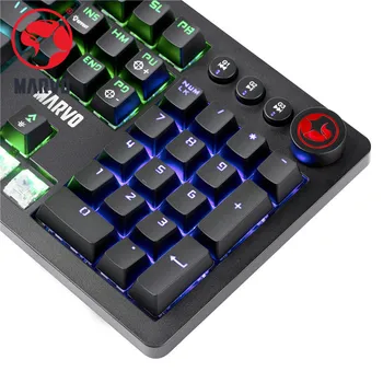 MARVO KG917 Mechanical Gaming Keyboard Pühendatud Meedia Võtmed Maht Ratta N-SISESTAGE Rollover Tarkvara Tugi